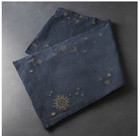 Thyme   Table Celestial Table Runner Navy   Gold-tone Size 14  W X 72 l