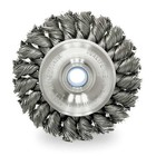 Weiler 94021 Twist Wire Wheel Wire Brush  Arbor  6 