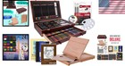 163-piece Mega Wood Box Artist Kit With Easel  Painting Supplies Set
