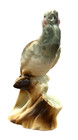 Japan Brown And Blue Bird Figurine Porcelain Statue Figure 4 5  Vintage