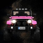 12v Kids Remote Control Riding Truck Car With Led Lights-pink - Color  Pink