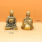 3pcs Mini Pure Brass Sakyamuni Buddha Statue Ornaments Tibet Buddhism Bronze Fig