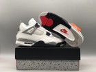 Jordan 4 Retro  white Cement  Men s Mid Top Basketball Shoes