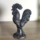 Vintage Cast Iron Small  4 25 Inch Rooster Amazing Detail Farmhouse Decor