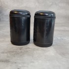 Antique Asian Chinese Signed Medicine Shaker  Bakelite  Black Vintage