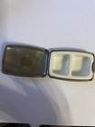 Retro Victorian Antique Brass Rectangle Pill Box W  2 Compartments