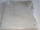 New Premium White Carrara Marble Bathroom Shower Corner Shelf Caddy 9 x9 x 3 4 
