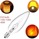 60 Watt Dimmable Clear Candelabra Base 12-pack Candelabra Light Bulbs  Flame    