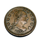 1863 New York City Civil War Token George Washington