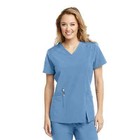 Barco One Wellness Women V-neck 4 Pocket Top  Navy  Ciel  Black  Grey  Wine  Nwt