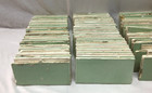 Antique Vtg Lot 111 Ceramic Jadeite Green Thick Subway Tile Crafts Old 1640-24b