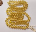 90 Vintage Japan 1950 s Cherry Brand Glass Light Jonquil 6mm  Round Beads 4703t