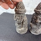 Pair Of Jeju Island Dol Hareubang Lava Stone Statues - Korean Stone Grandfathers