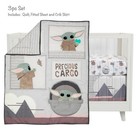 Lambs   Ivy Star Wars The Child Baby Yoda Nursery 3-piece Baby Crib Bedding Set