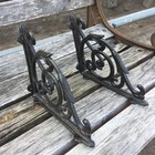 Antique Style Cast Iron Brackets Garden Braces Rustic Shelf Bracket Black