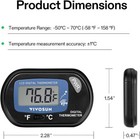 Aquarium Thermometer Fish Digital Temperature  Lcd  Suction Cup-turtle  Accurate