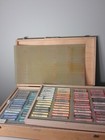 Rembrandt 225 Soft Pastels For Artists In Wood Box   Royal Talens   Holland