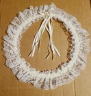 Vintage Wedding Decor Ring Hanger Holder Carrier Marriage Circle Lace Ivory Nice