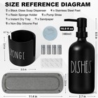 Kitchen Soap Dispenser Set  16 9 Fl Oz Hand And Dish Soap Dispensers With Tra   