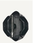 Dkny Pebbled Black Satchel Top Handle Bag With Cross-body Strap   Zipper Accent