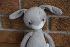 Baby Plush Lindex Baby Gray Bunny Rabbit Stuffed Animal Doll Lovey 11  Toy