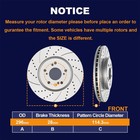 Front Rear Drilled Brake Rotors And Brake Ceramic Pads Kit For Honda Cr-v Awd