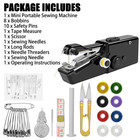 Mini Diy Portable Sewing Machine Tailor Stitch Handheld Home Travel Cordless Kit