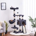 Cat Tree  Tower For Indoor Cats With Scratching Board  Multi-level Cat Furniture