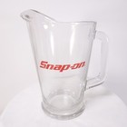 Snap On Glass Beer Pitcher And 4 Glass Steins New
