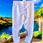 Miller s Vintage White English Equestrian Riding Breeches Knee Patch Mens 36 L