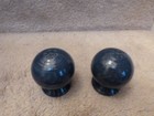 Great Pair Of Vintage Fiesta Blue Bulb Salt And Pepper Shakers 2 5  Tall