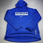 Kentucky Wildcats Hoodie Mens Large Blue Ncaa Basketball Nike Therma Fit Elite