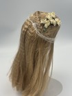 Vintage Doll Wig Size 11-12 Dark Blonde Crimped Flowers Braids  Used