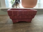 Vintage Cookson Pottery Planter Burgundy Dish Bowl 