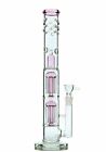 16 5  Pink Heavy Glass Bong Percolate Bongs Smoking Hookah Water Pipe 18mm Bowl