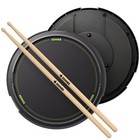 Donner 12  Drum Practice Pad With Drum Stand Quiet Drum Pad   Removable Snare