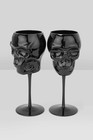 Killstar Cranium Wine Glasses Drinking Cup One Size Black Women New Goth
