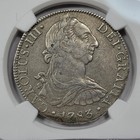 1783 Mexico 8 Reales Ngc Au El Cazador Shipwreck High Grade Strong Detail  m844