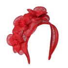 Sinamay Fascinators Headpiece For Women Ladies Derby Hat With Flower Wedding    