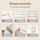 Wood Keychain Display Stand For Vendors And Home  Square Wooden 3 Levels