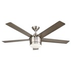 Home Decorators Collection Merwry 52  Led Brushed Nickel Ceiling Fan W  Remote