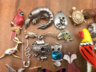 Vintage - Now 25 Piece Animals Bugs Pendants Charms Craft Jewelry Making Lot  8
