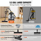 Vevor Wet Dry Shop Vac Vacuum 5 5 Gallon 6 Peak Hp Cleaner Hose Stainless Steel