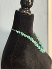 Vintage Native American Turquoise Nugget  With Silver Beads Necklace 19 