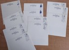 Vintage Wwii Era Us Navy Sailor s Stationary With Envelopes Lot - Pinup Girls