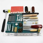 61pcs Leather Craft Working Tools Kit Hand Sewing Supplies Stitching Groover Set