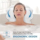 Bath Pillow  Relaxing Bath Pillows For Tub Neck And Back Support Soft White1 