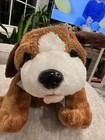 Dan Dee Collectors Choice Brown   White Plush Stuffed 8    Dog