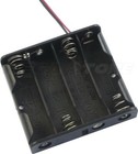 Aa Battery Holder Case Box With Wire Leads For 4x Aa Batteries 6v - Us Seller   