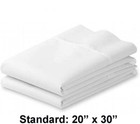 White Standard   Queen Pillowcases Set Of 12  Percale Heavy Quality Pillowcase W